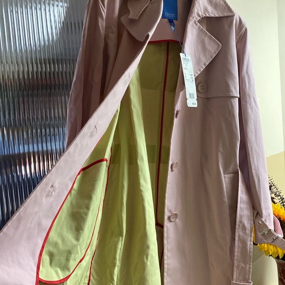 Escada Sport Pink CottonStretch Trench NewWithTags - Picture 3 of 16